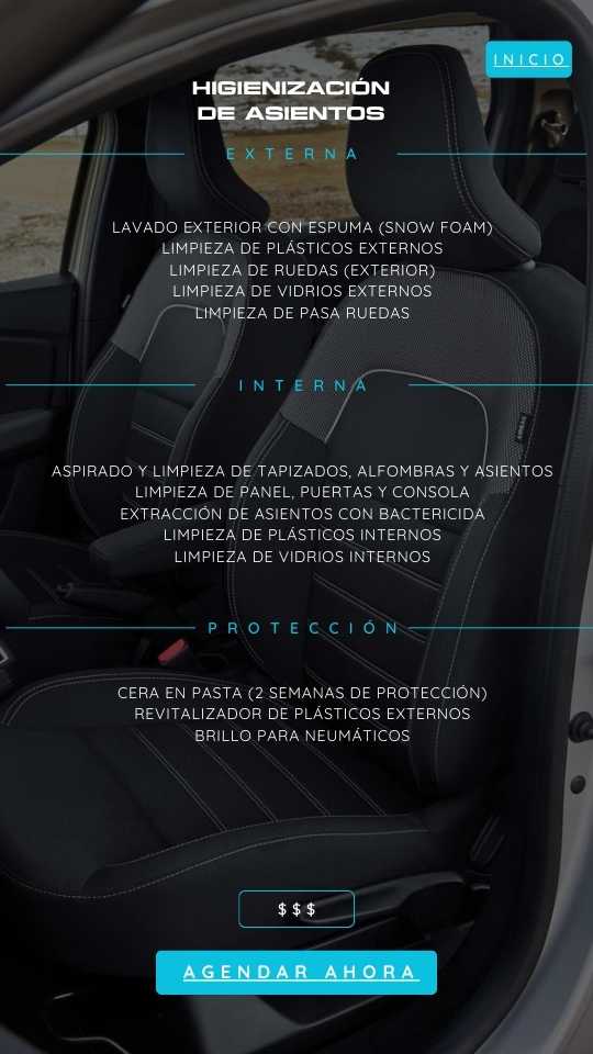 HIGIENIZACIÓN DE ASIENTOS
